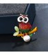 SB258 - Alloy owl brooch